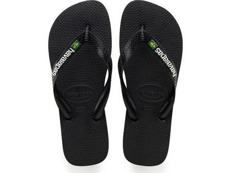 Havaianas Brasil Logo Ανδρικές Σαγιονάρες Μαύρες 4110850-1069