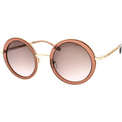 Lancel LA91000 C01 Γυναικεία Γυαλιά Ηλίου Στρογγυλά Μεταλλικά Ροζ με Μαύρο Polarized Φακό