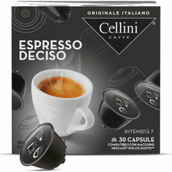 Cellini Κάψουλες Espresso Espresso Deciso Συμβατές με Μηχανή Dolce Gusto 30τμχ