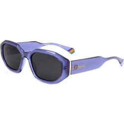 Polaroid Eyewear PLD6189/S 789 Γυναικεία Γυαλιά Ηλίου Πολυγωνικά Κοκάλινα Μπλε με Μαύρο Polarized Φακό