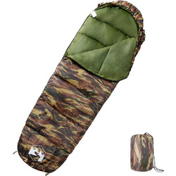 vidaXL Sleeping Bag Μονό 3 Εποχών Χακί 94521