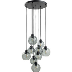 TK Lighting Cubus Κρεμαστό Φωτιστικό Οροφής Πολύφωτο Μαύρο 10208