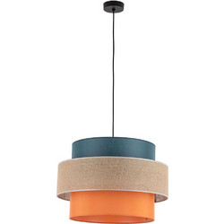 TK Lighting Trio 2758 Κρεμαστό Φωτιστικό Οροφής Μονόφωτο E27 Μπλε