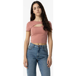 Tiffosi Παιδικό Crop Top Κοντομάνικο Ροζ 10054175-616
