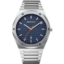 Bering Classic Ανδρικό Ρολόι με Ασημί Μεταλλικό Μπρασελέ 19742-707