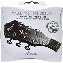 Ibanez IACS62C Σετ 6 Χορδές Ακουστικής Κιθάρας Bronze 11-52" Custom Light Tension