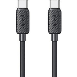 Usams SJ691 Braided USB-C to USB-C 60W 1m Black SJ691USB01
