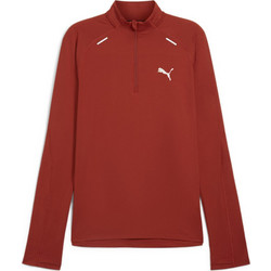 Puma Run Cloudspun 1/4 Zip Ανδρικό Αθλητικό T-Shirt Rusted 525781-63