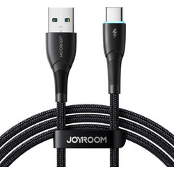Joyroom Starry Series SA32-AC3 Braided USB-A to USB-C 1m Black 6956116759742