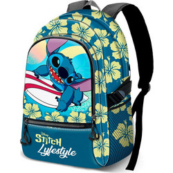 Karactermania Disney Stitch Lifestyle Σχολική Τσάντα Πλάτης Δημοτικού Πετρόλ 8445118064407