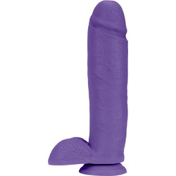 Blush Au Naturel Bold Huge Ρεαλιστικό Dildo με Βεντούζα & Όρχεις 26.6cm Μωβ