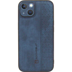 Bodycell Pattern Leather Back Cover Blue (iPhone 14 Plus)