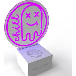 SBS Music Hero Neon Ηχείο Bluetooth 3W Μωβ