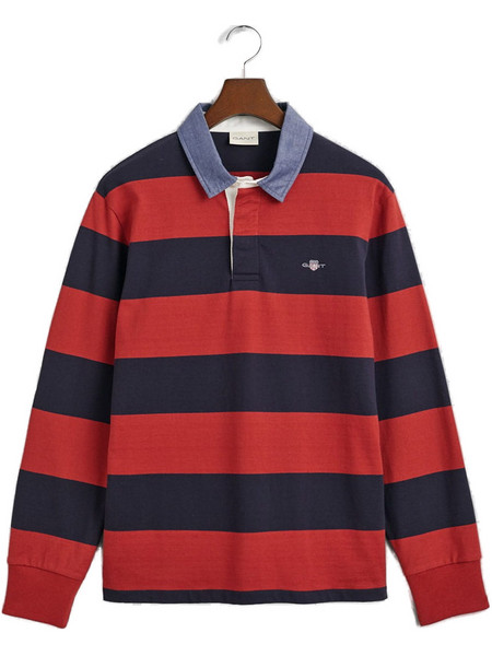 Gant Ανδρική Μπλούζα Polo Μακρυμάνικη Κόκκινη 3G2004083-612