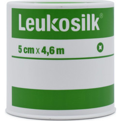 Leukoplast Leukosilk Μεταξωτή Επιδεσμική Ταινία 5cm x 4.6m