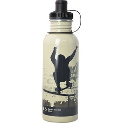Ecolife Skate Παιδικό Παγούρι Θερμός Ανοξείδωτο BPA Free Μπεζ Μαύρο 600ml