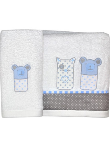 Baby Star Sugar Family Σετ Βρεφικές Πετσέτες 2τμχ 1402-S