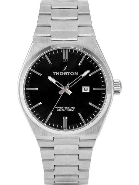 Thorton Torstein Ανδρικό Ρολόι με Ασημί Μεταλλικό Μπρασελέ 9305331M