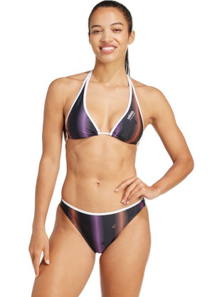Adidas Neckholder Bikini Set Τριγωνάκι Μαύρο Μωβ IL7983