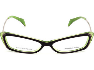 Alexander McQueen AMQ4163 R2I Γυναικείος Σκελετός Γυαλιών Οράσεως Κοκάλινος Μαύρος