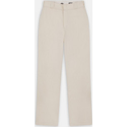 Dickies Ψηλόμεσο Υφασμάτινο Γυναικείο Παντελόνι Κανονική Εφαρμογή Εκρού DK0A4YH1-F90
