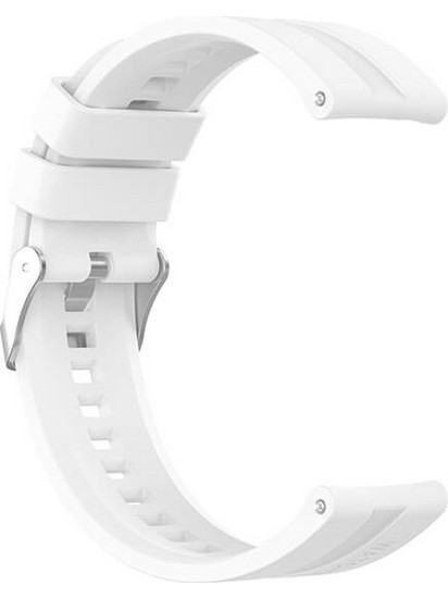 Λουράκι Σιλικόνης White (Universal 22mm)