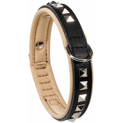 Ferplast Giotto Luxor C Δερμάτινο Κολάρο Σκύλου Μαύρο 2x30-34cm