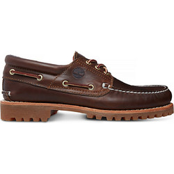 Timberland Authentic 3-Eye Ανδρικά Μοκασίνια Boat Shoes Δερμάτινα Καφέ TB030003214