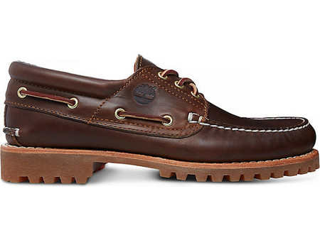 Timberland Authentic 3-Eye Ανδρικά Μοκασίνια Boat Shoes Δερμάτινα Καφέ TB030003214
