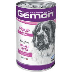Monge Gemon Maxi Adult Chunks with Pork & Rice 1.25kg