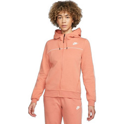 Nike Millennium Γυναικεία Ζακέτα Φούτερ Μακριά με Κουκούλα και Φερμουάρ Σομόν CZ8338-827-74