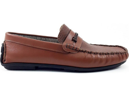Box Ανδρικά Μοκασίνια Loafers Δερμάτινα Ταμπά 1020507-1484