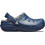 Crocs Classic Lined Clog Ανατομικές Χειμερινές Παιδικές Παντόφλες για Αγόρια με Γούνα Navy Μπλε 207009-459