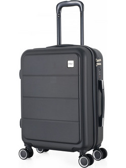 Ankor 836192 Βαλίτσα Καμπίνας 55x37x21cm με 4 Ρόδες Μαύρη