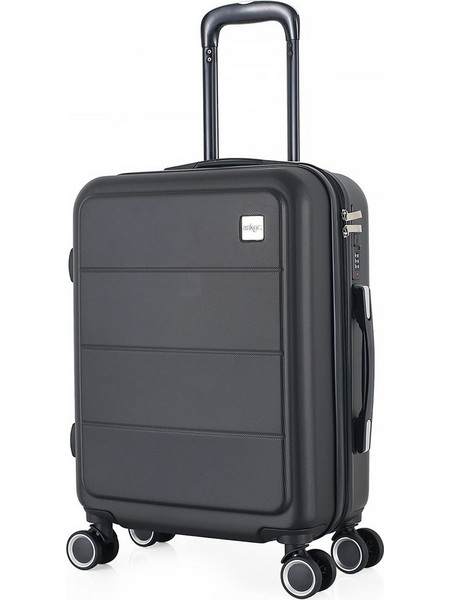 Ankor 836192 Βαλίτσα Καμπίνας 55x37x21cm με 4 Ρόδες Μαύρη