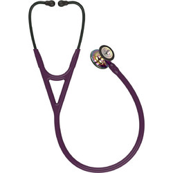3M Littmann Cardiology IV Παιδιατρικό Καρδιολογικό Στηθοσκόπιο Non Chill με Διπλό Κώδωνα Plum Rainbow Violet 6239