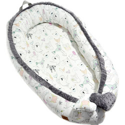 Lanila Tender Friends Grey Βρεφικό Μαξιλάρι Φωλιά Foam Υποαλλεργικό 93x53cm