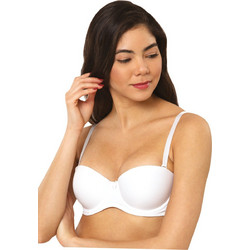 Norddiva Σουτιέν Strapless Push Up με Μπανέλα Λευκό 5800