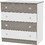 Lorelli New Βρεφική Συρταριέρα Λευκή Καφέ 81x50x86cm 10170070042A