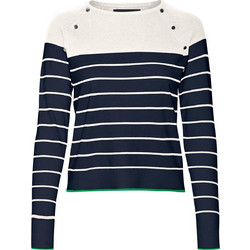 Vero Moda Γυναικεία Πλεκτή Μπλούζα Navy Μπλε 10300043