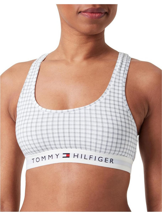 Tommy Hilfiger Μπουστάκι χωρίς Μπανέλα Λευκό UW0UW04148-03A