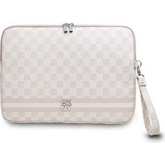 DKNY Checkered Pattern and Stripe Obal Θήκη Laptop 14" Pink