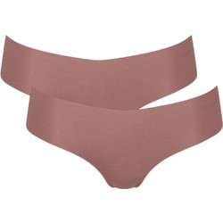 Sloggi Zero Modal 2.0 Γυναικεία Slip Χωρίς Ραφές Nude 2Pack 10214715-1141