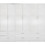 HomeMarkt Εξάφυλλη Ντουλάπα Ρούχων Reina Λευκή 240x42x181cm HM21060.05