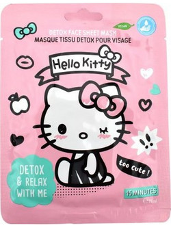Hello Kitty Take Care Detox Face Sheet Μάσκα Προσώπου για Ενυδάτωση με Υαλουρονικό 1τμχ