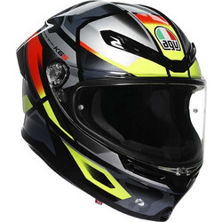 AGV K6 S Erazer Black Red Yellow Κράνος Μηχανής Full Face 1250gr