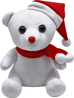 Xmasfest Αρκουδάκι με Κασκόλ 20cm