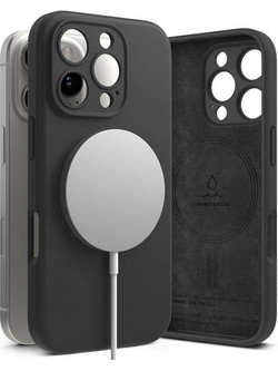 Ringke Silicone Magnetic MagSafe Back Cover Black (iPhone 16 Pro)