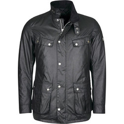 Barbour Tourer Duke Wax Ανδρικό Μπουφάν Χειμωνιάτικο Παρκά Μαύρο MWX2140-BK1
