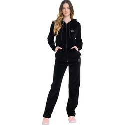 Target Γυναικείο Σετ Φόρμας Βελουτέ Μαύρο W25-64233-10